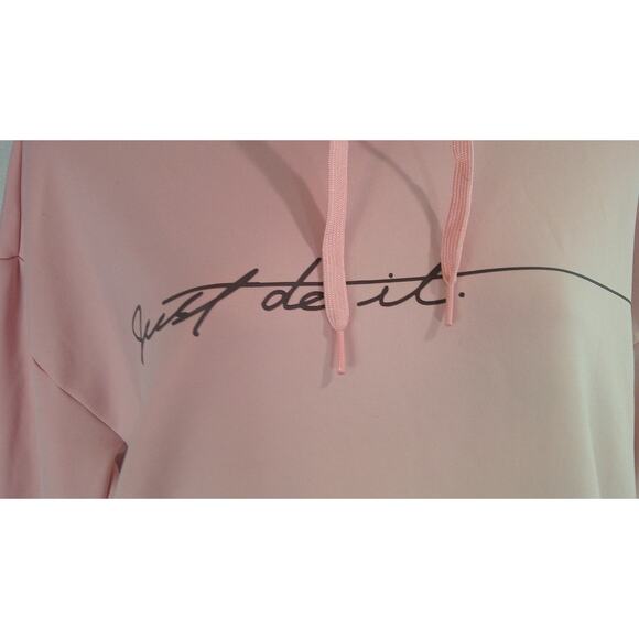 Nike "Just Do It" Women's Medium Pink Crew Neck Sweatshirt - Picture 3 of 9